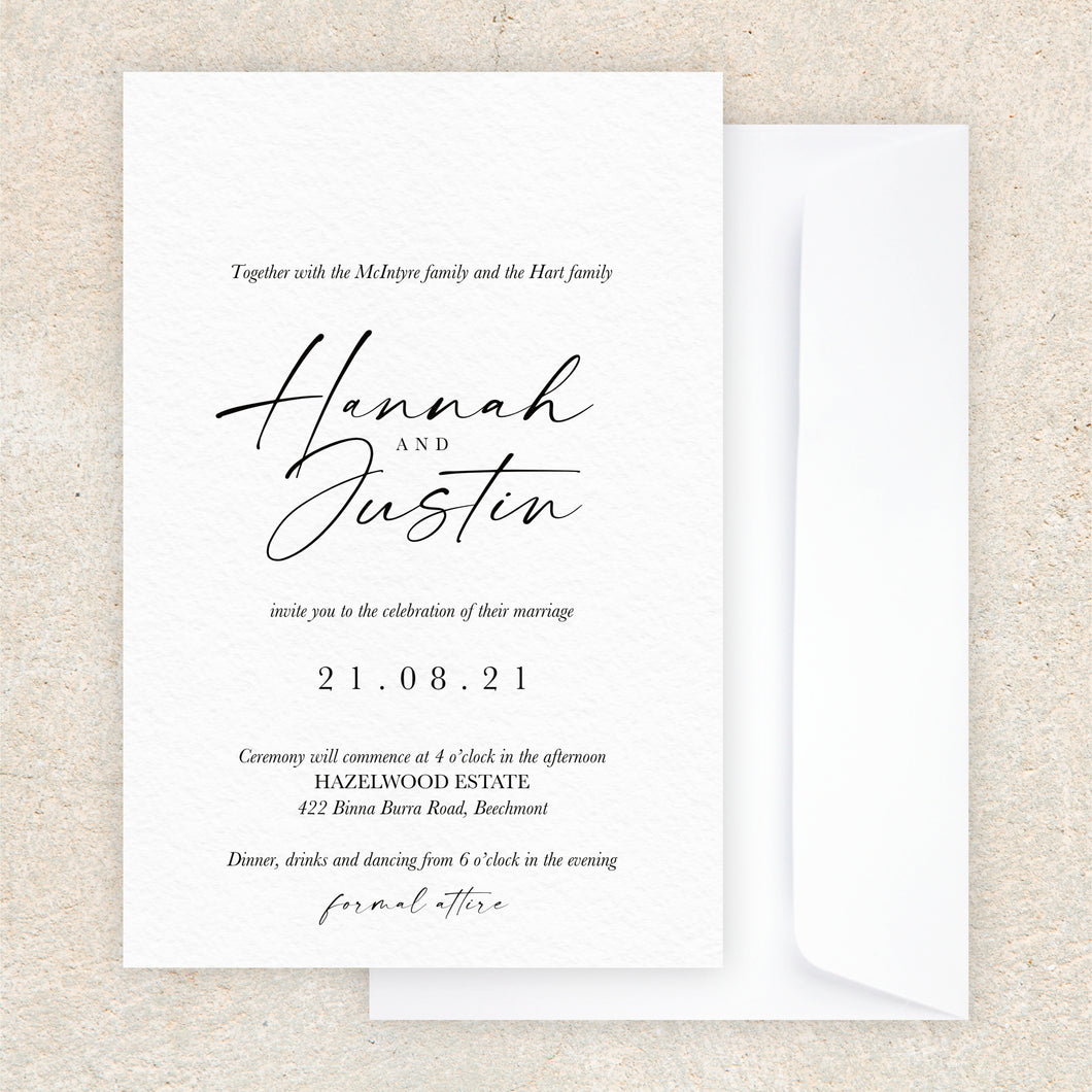 Hannah Invitation