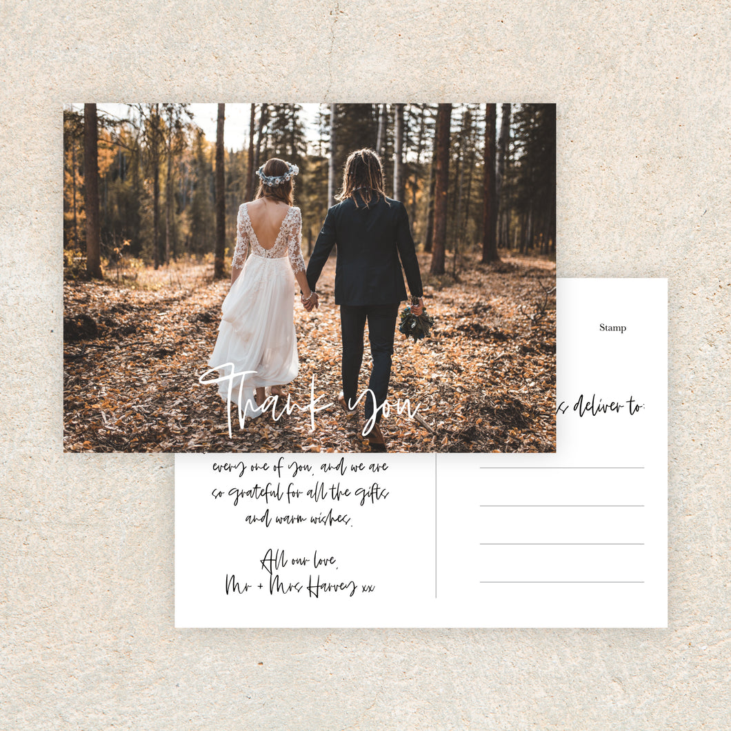 All Our Love Photo Thank You Card