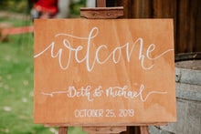 Load image into Gallery viewer, Wooden Welcome Sign - Landscape
