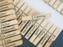 Load image into Gallery viewer, Hand-Lettered Peg Place Cards
