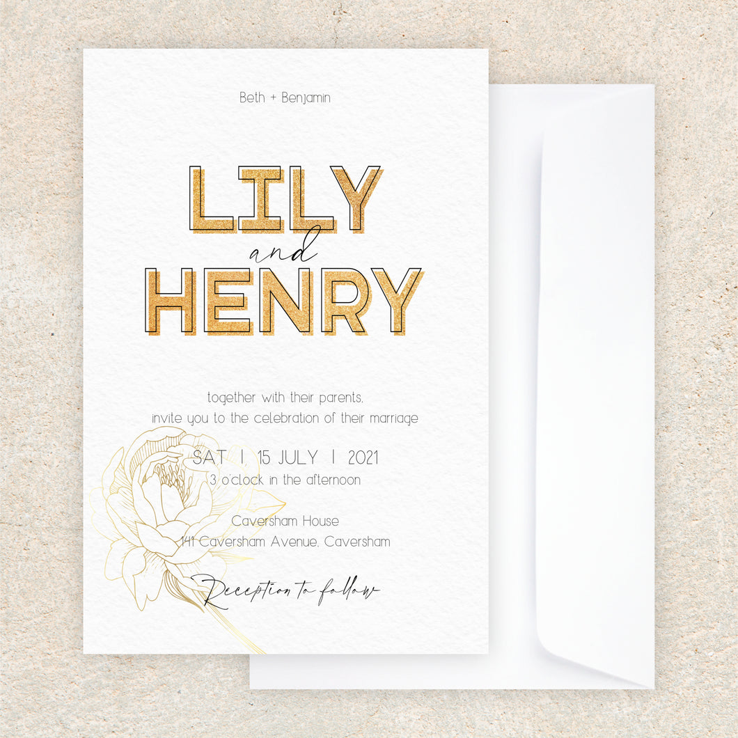 Lily Invitation