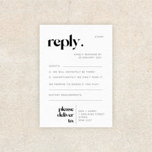 Load image into Gallery viewer, Genevieve RSVP Card
