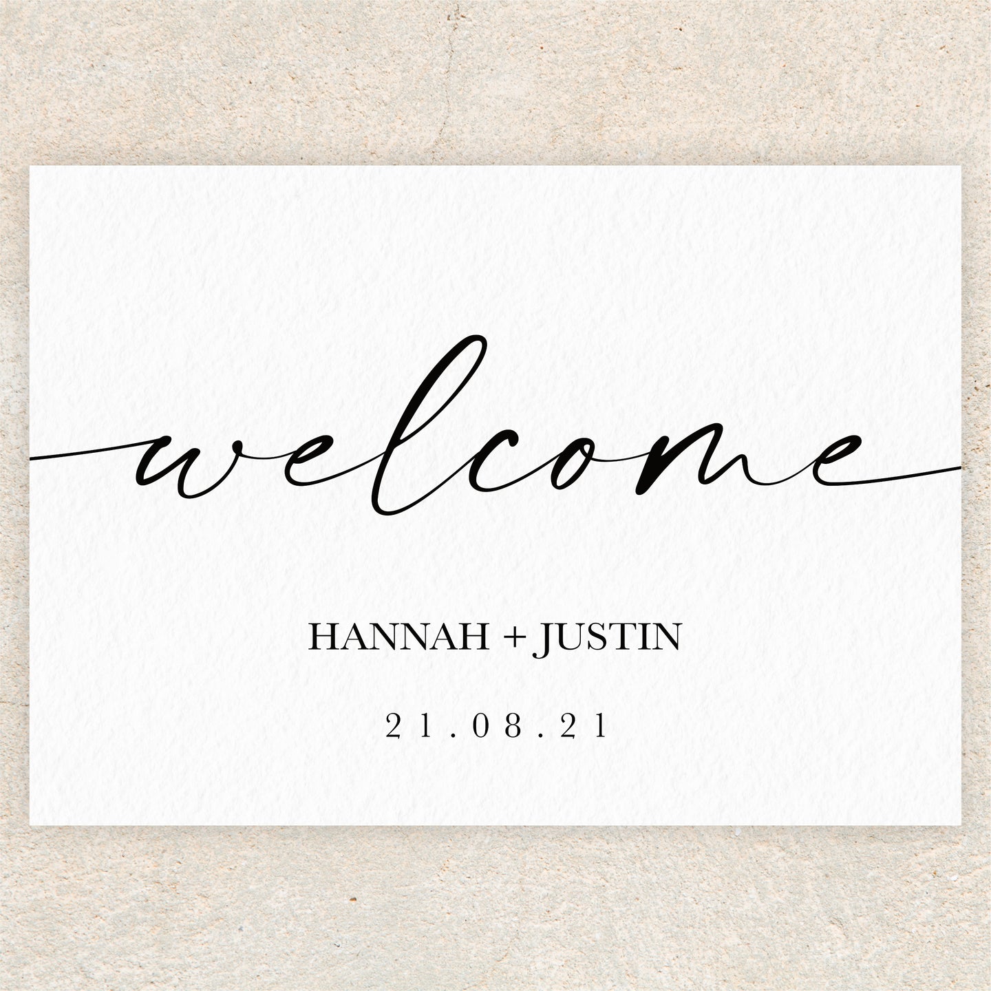 Hannah Welcome Sign - Landscape