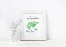 Load image into Gallery viewer, Hand-Lettered Love Map Print
